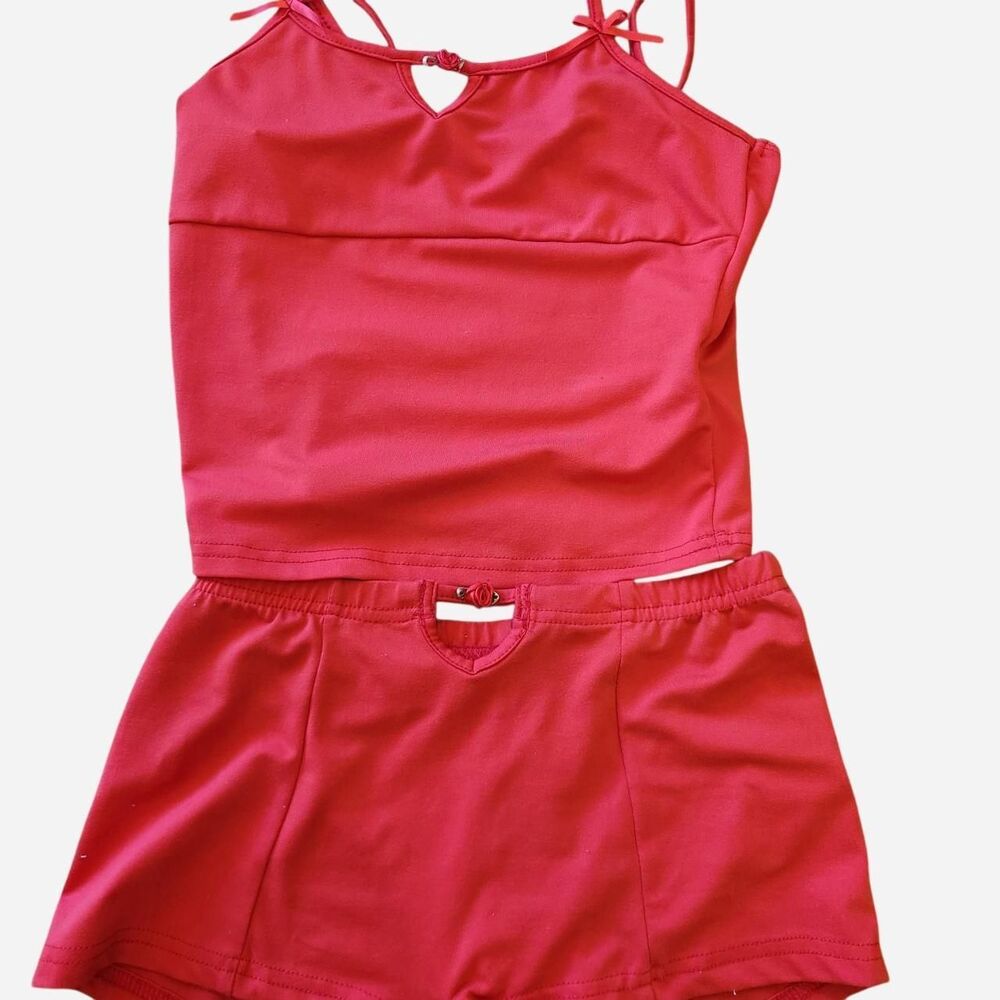 Unbranded Women's Red and Green Jumpsuit